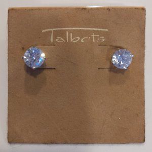 Sterling silver Crystal stud earrings